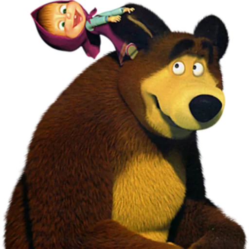 Эмодзи Маша и медведь 👀