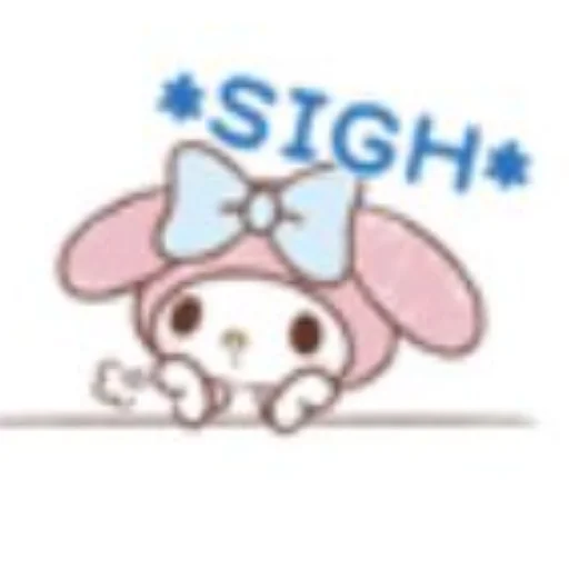 Telegram Sticker «My Melody» 😮‍💨