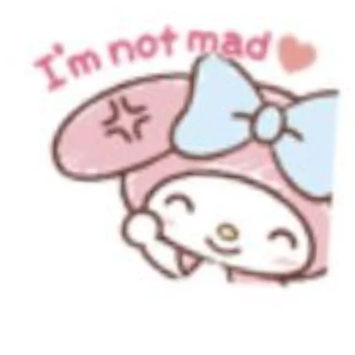 My Melody emoji 😠