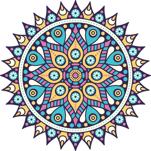 Стикер Telegram «Mandala Art» 🎨