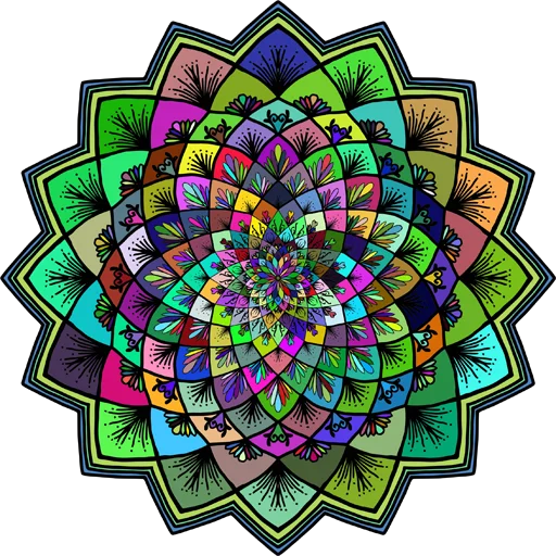 Стикер Telegram «Mandala Art» 🎨