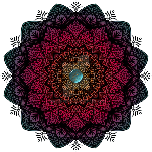 Стікер Telegram «Mandala Art» 🎨