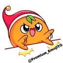 Емодзі телеграм Новогодняя Мандаринка | New Year Tangerine