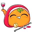 Telegram emoji Новогодняя Мандаринка | New Year Tangerine