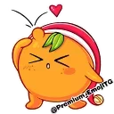 Новогодняя Мандаринка | New Year Tangerine emoji 🍊