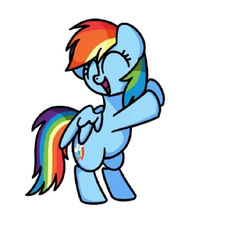 My little pony dance sticker 🌈