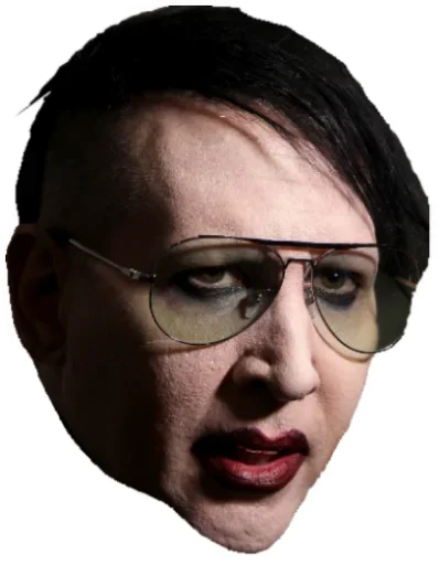 Telegram stiker «Manson» 😉
