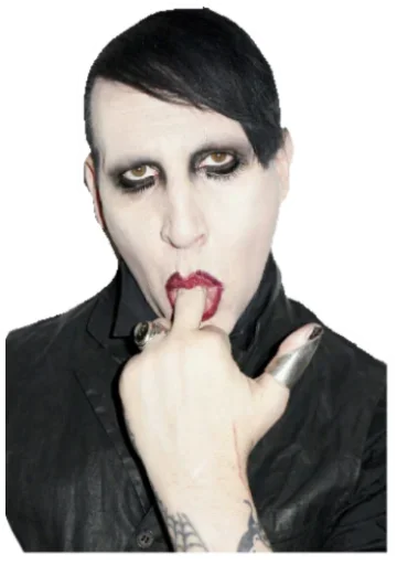 Telegram Sticker «Manson» 😙