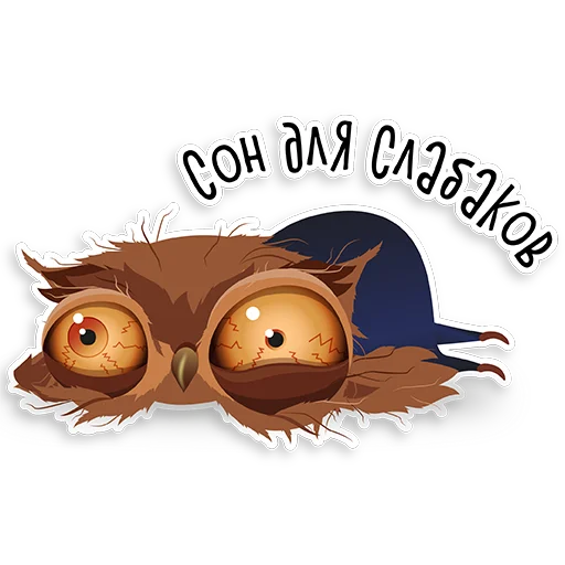 Telegram Sticker «Marathon Owl» 😴