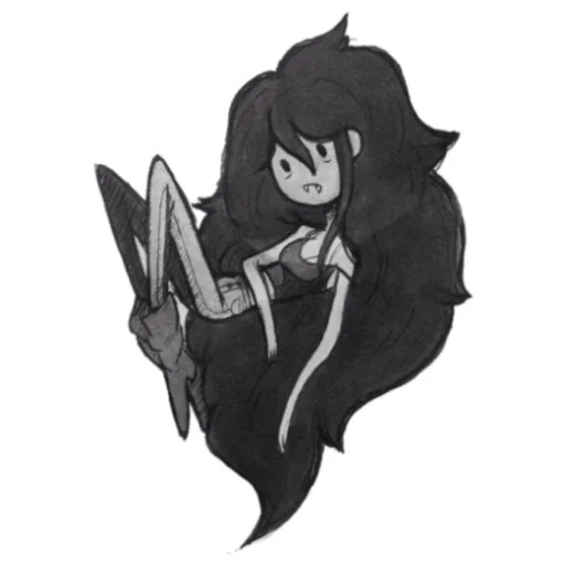 Telegram Sticker «Marceline» 🖤
