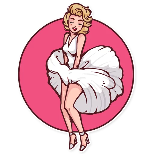 Marilyn stiker 🌬
