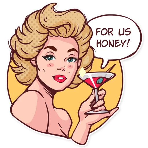 Marilyn sticker 🍸