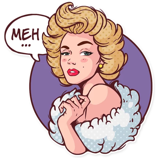 Marilyn sticker 😕