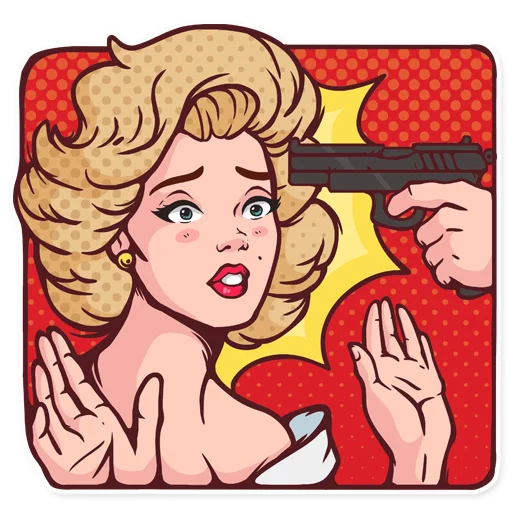 Стикер Telegram «Marilyn» 😧