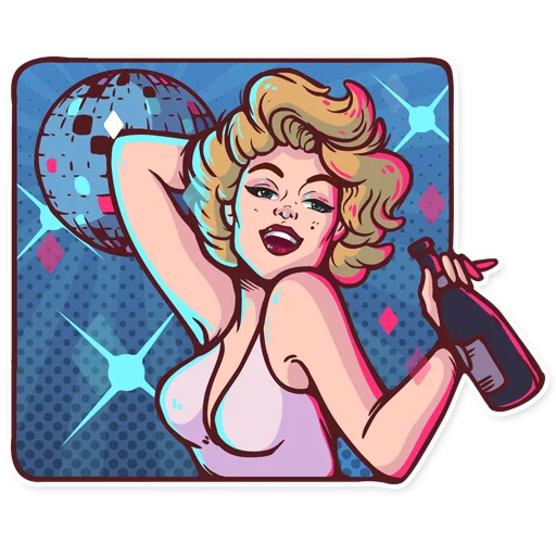 Marilyn stiker 💃