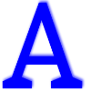 Telegram emoji Синий алфавит