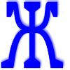 Синий алфавит emoji 😂