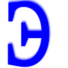 Синий алфавит emoji 😄