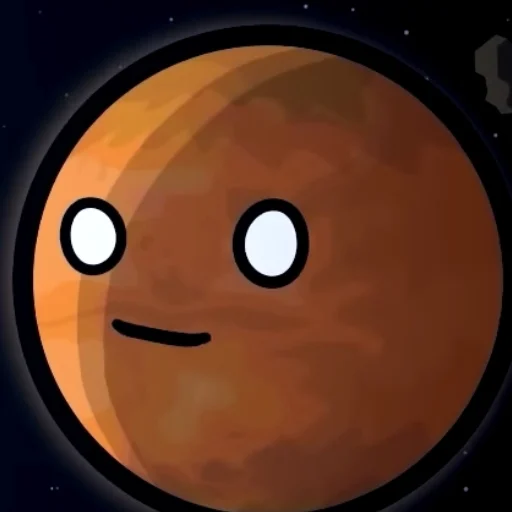 Стікер Марс|･ω･)♪♫*•♪ 🙂