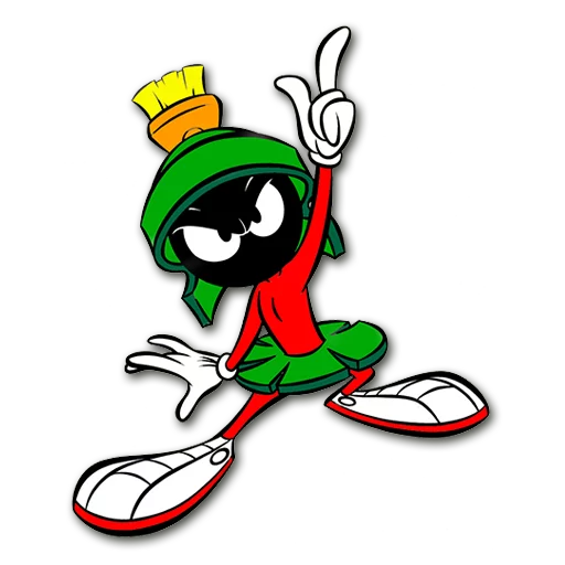 Стикер Telegram «Marvin The Martian / By OsmerOmar» ☝