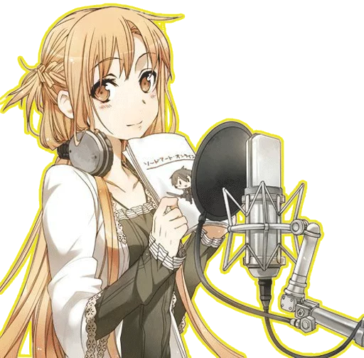 Telegram Sticker «Asuna For (By Mary Scarlet)» 🎤
