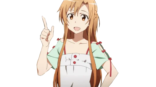 Telegram Sticker «Asuna For (By Mary Scarlet)» ✋