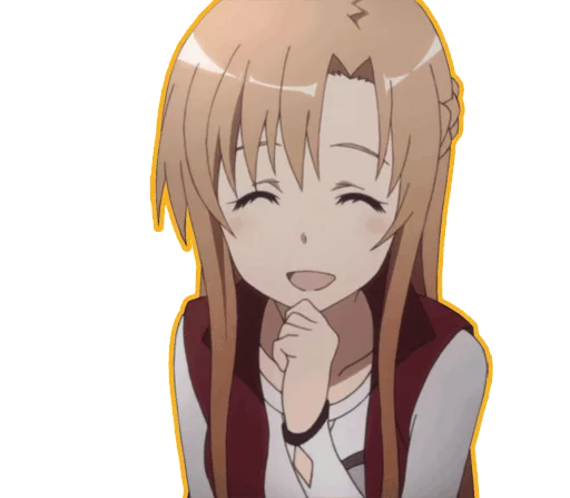 Telegram Sticker «Asuna For (By Mary Scarlet)» 😂