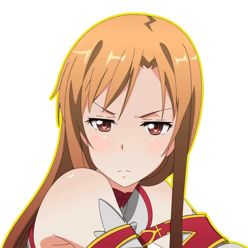 Telegram Sticker «Asuna For (By Mary Scarlet)» 😠