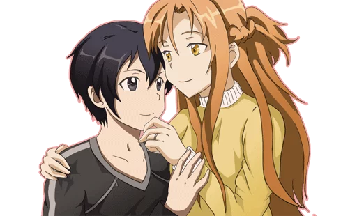 Telegram Sticker «Asuna For (By Mary Scarlet)» 💛