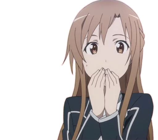 Telegram Sticker «Asuna For (By Mary Scarlet)» 😶