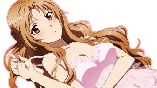 Telegram Sticker «Asuna For (By Mary Scarlet)» 😕