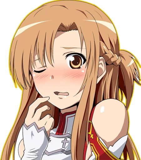 Telegram Sticker «Asuna For (By Mary Scarlet)» 😳