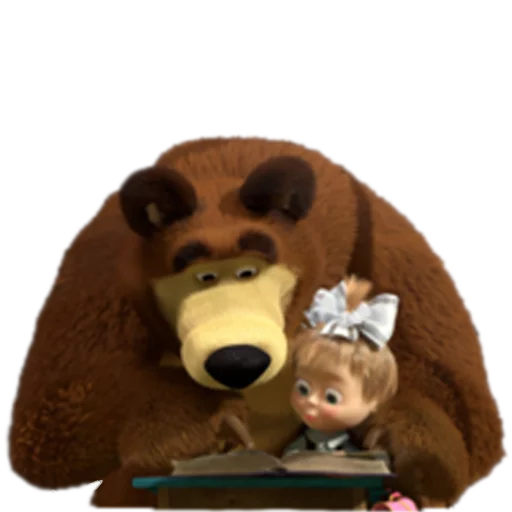 Telegram Sticker «Маша и медведь» 👆