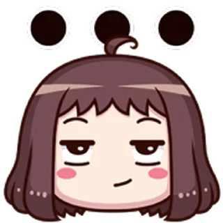 ᯤ Emoji Girl┇ sticker 😏