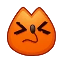Fox Emoji emoji 😣
