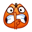Стікер Fox Emoji 🤫