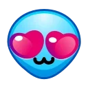 Стікер ᯤ Alien Emoji 😍