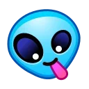 Стікер ᯤ Alien Emoji 🤪