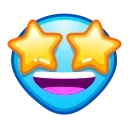 Стікер ᯤ Alien Emoji 🤩