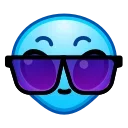 Стікер ᯤ Alien Emoji 😎