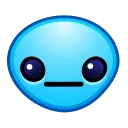 Стікер ᯤ Alien Emoji 😐