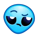 Стікер ᯤ Alien Emoji 🙄