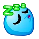 Стікер ᯤ Alien Emoji 😴