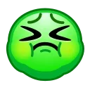 Стікер ᯤ Alien Emoji 🤢