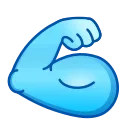 Стікер ᯤ Alien Emoji 💪