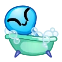Стікер ᯤ Alien Emoji 🛀