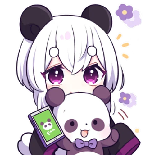 Panda Girl sticker 📱