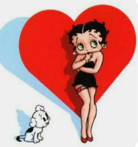 Modern Betty Boop sticker ❤️