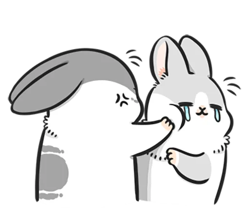 Machiko rabbit 4 (orig) emoji 😢