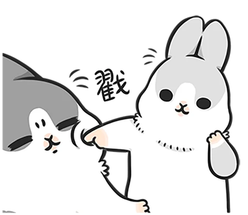Machiko rabbit 4 (orig) stiker 👊